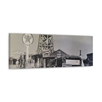 Texaco Station Continental Divide Canvas Gallery Wraps