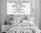 DaDa Bedding Yellow Fleur Floral Bed in a Bag Set - Ivory Botanical - Twin - Bedspreads