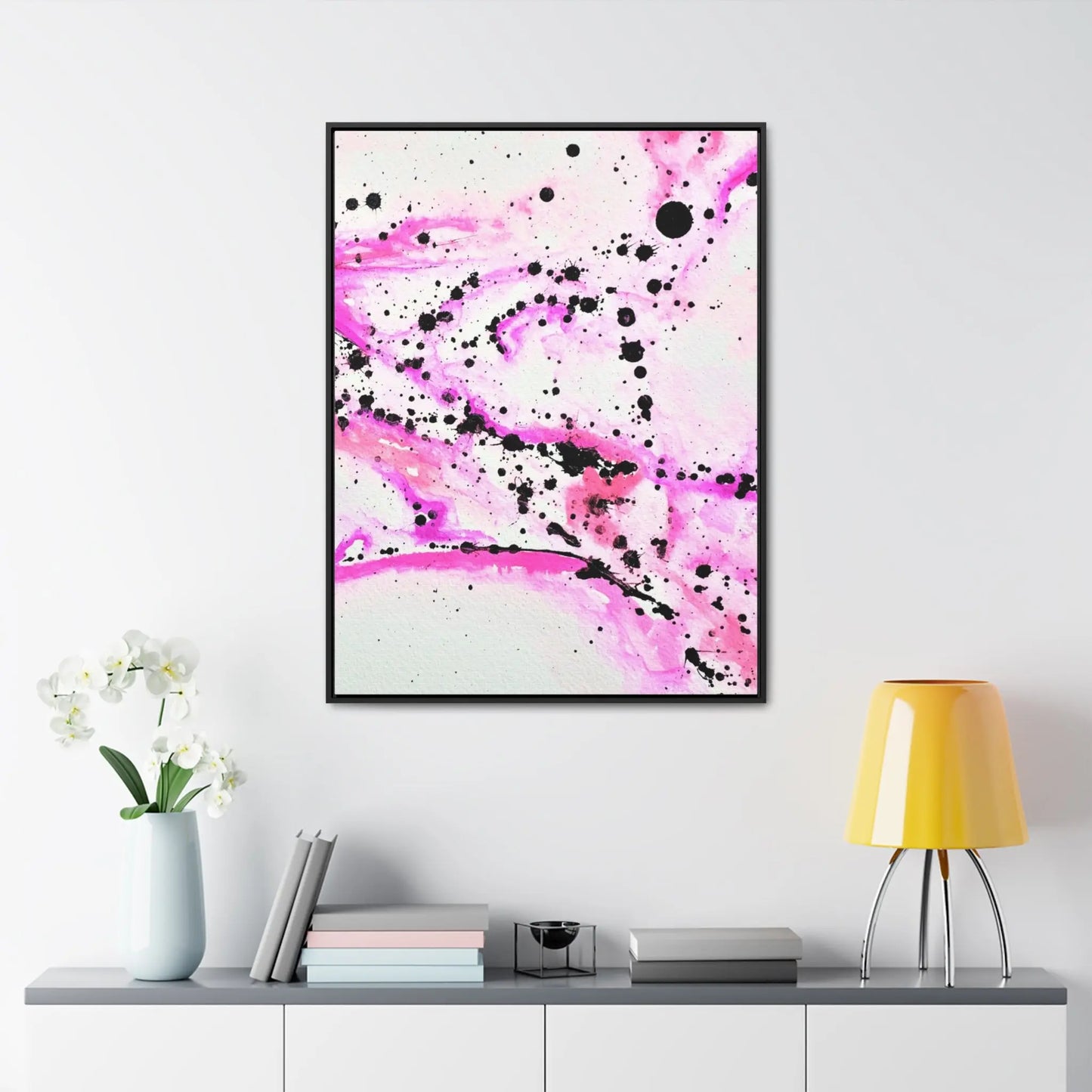 Neon Lightning Gallery Canvas Wraps, Vertical Frame