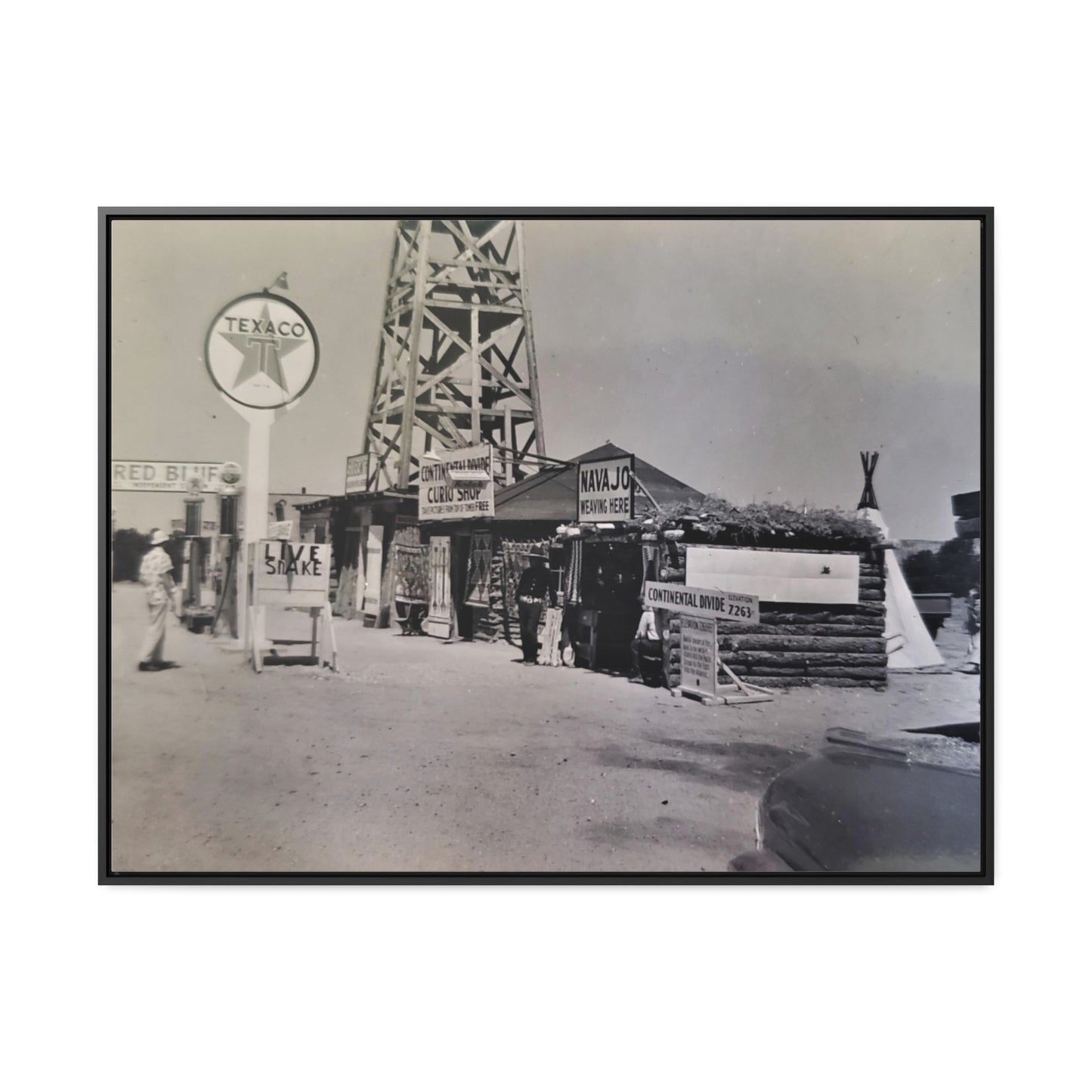 Texaco Station Continental Divide Gallery Canvas Wraps, Horizontal Frame