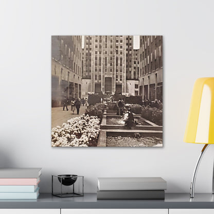 Rockefeller Plaza Canvas Gallery Wraps 20″ x 20″ 1.25"