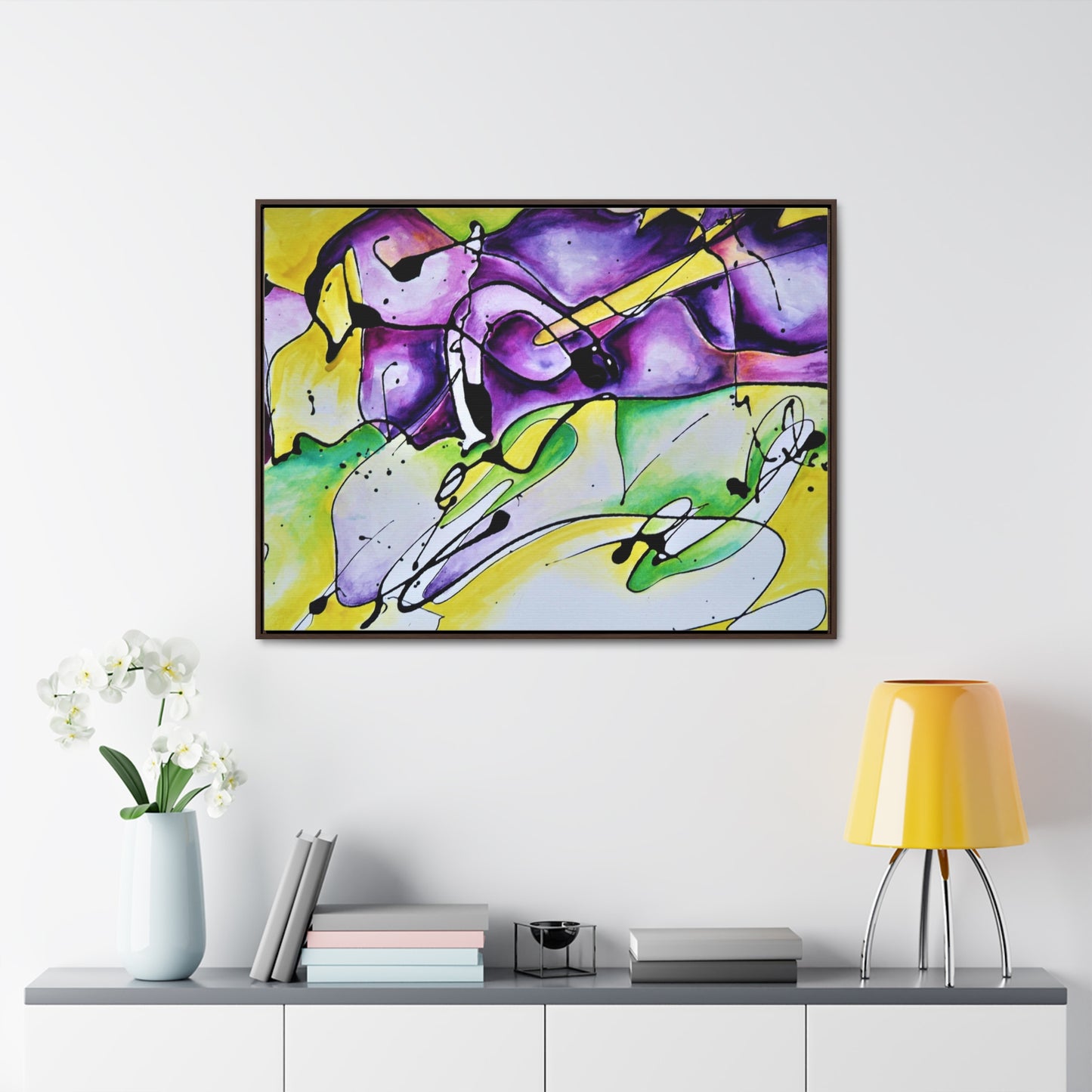 Purple Mountains Gallery Canvas Wraps, Horizontal Frame