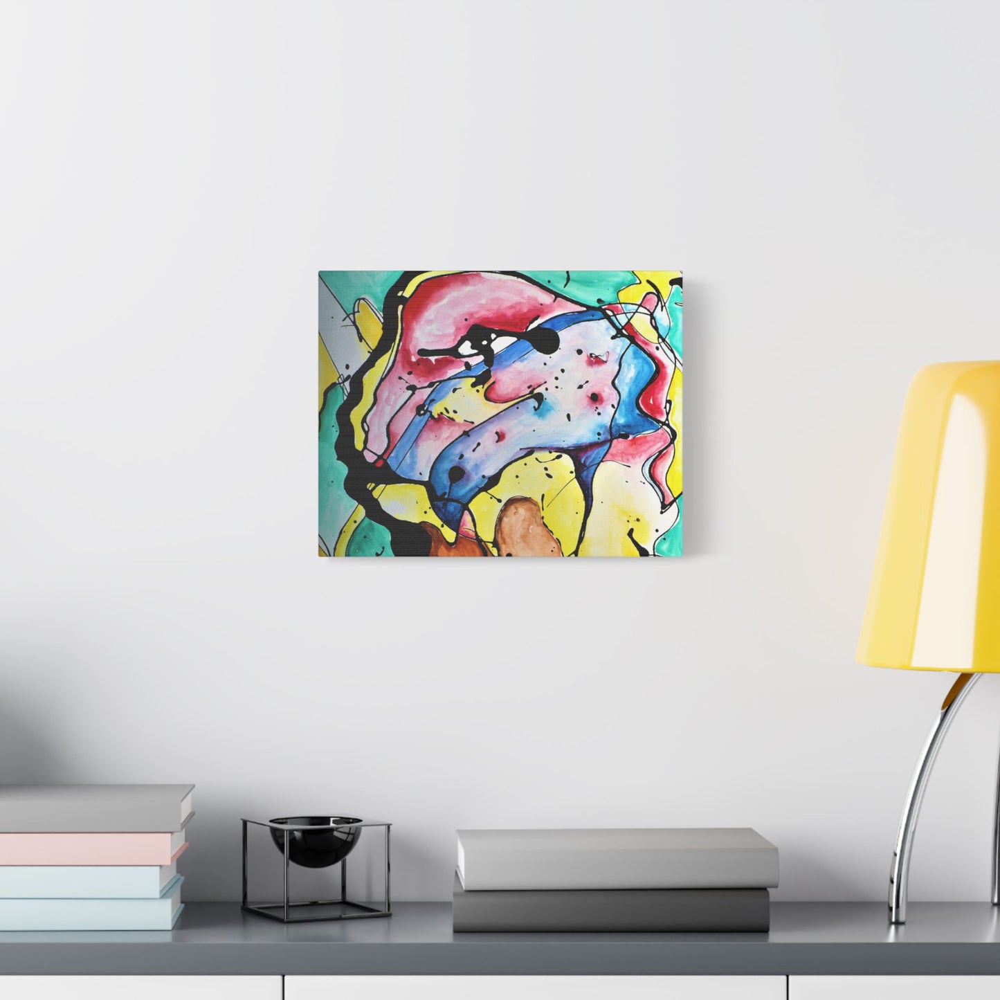 3rd Eye Sundae Satin Canvas Stretched - Kia Day Design