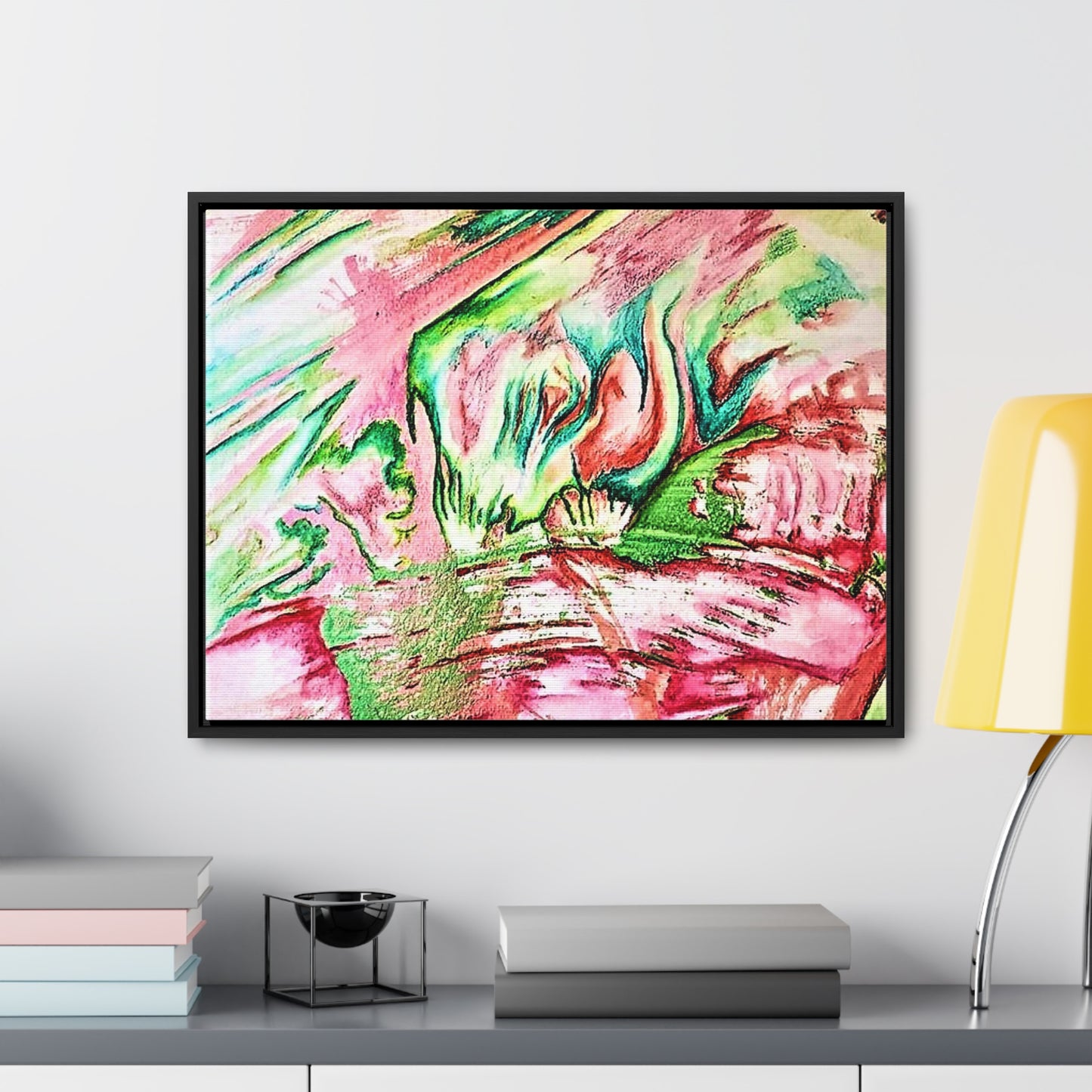 Pink Forest Gallery Canvas Wraps, Horizontal Frame