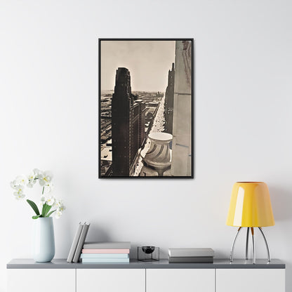 Michigan Ave Chicago Gallery Canvas Wraps Vertical Frame 24″ x 36″ Premium Gallery Wraps (1.25″) Black