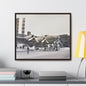 Boeing B-17 Bomber Gallery Canvas Wraps Horizontal Frame 24″ x 20″ Walnut 1.25"