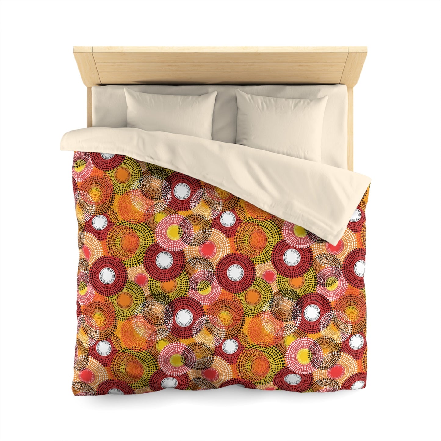 Colorful Floral Microfiber Duvet Cover - Kia Day Design