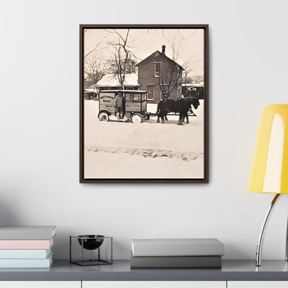Milk Man Gallery Canvas Wraps Vertical Frame 16″ x 20″ 1.25" Walnut