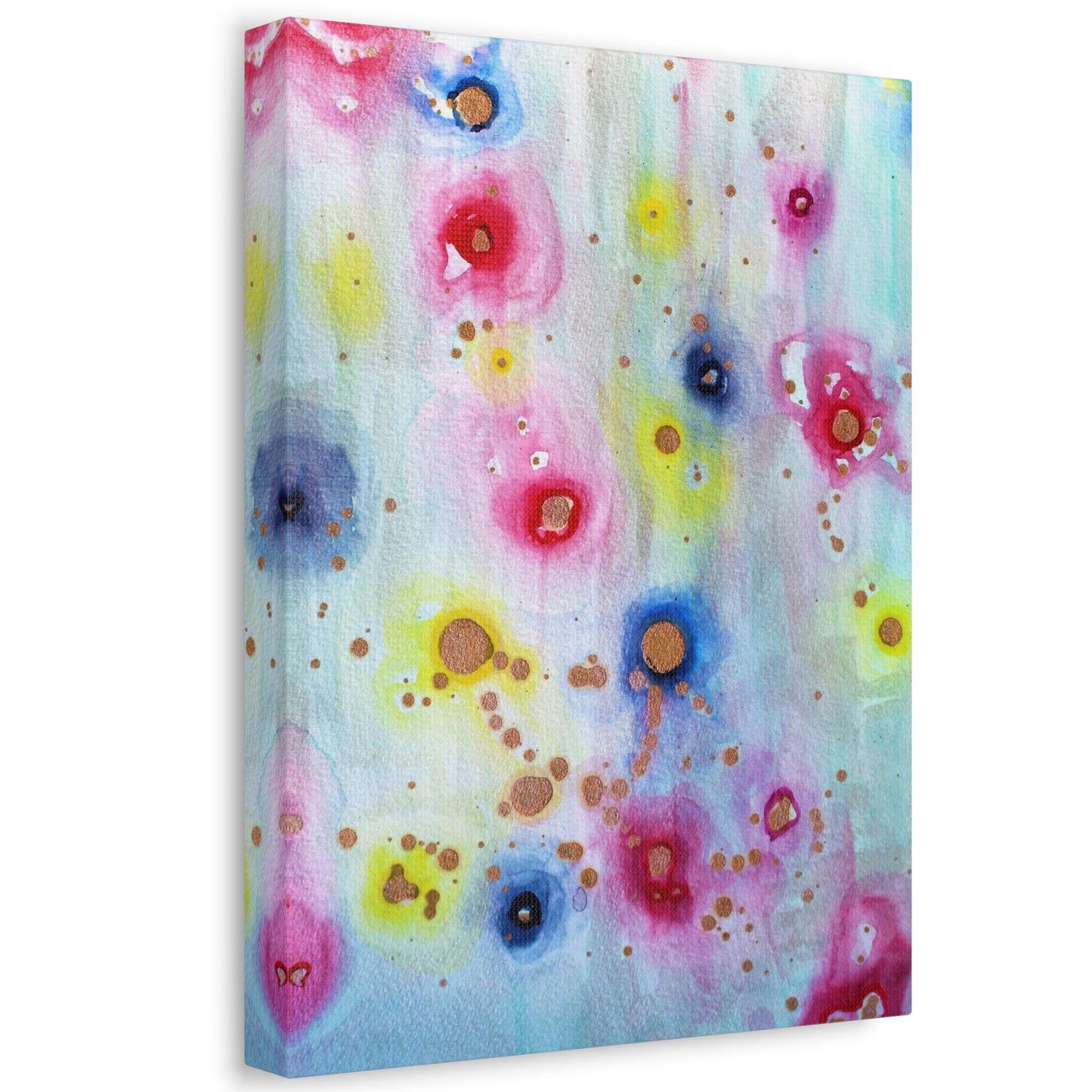 Raining Blooms Stretched Canvas