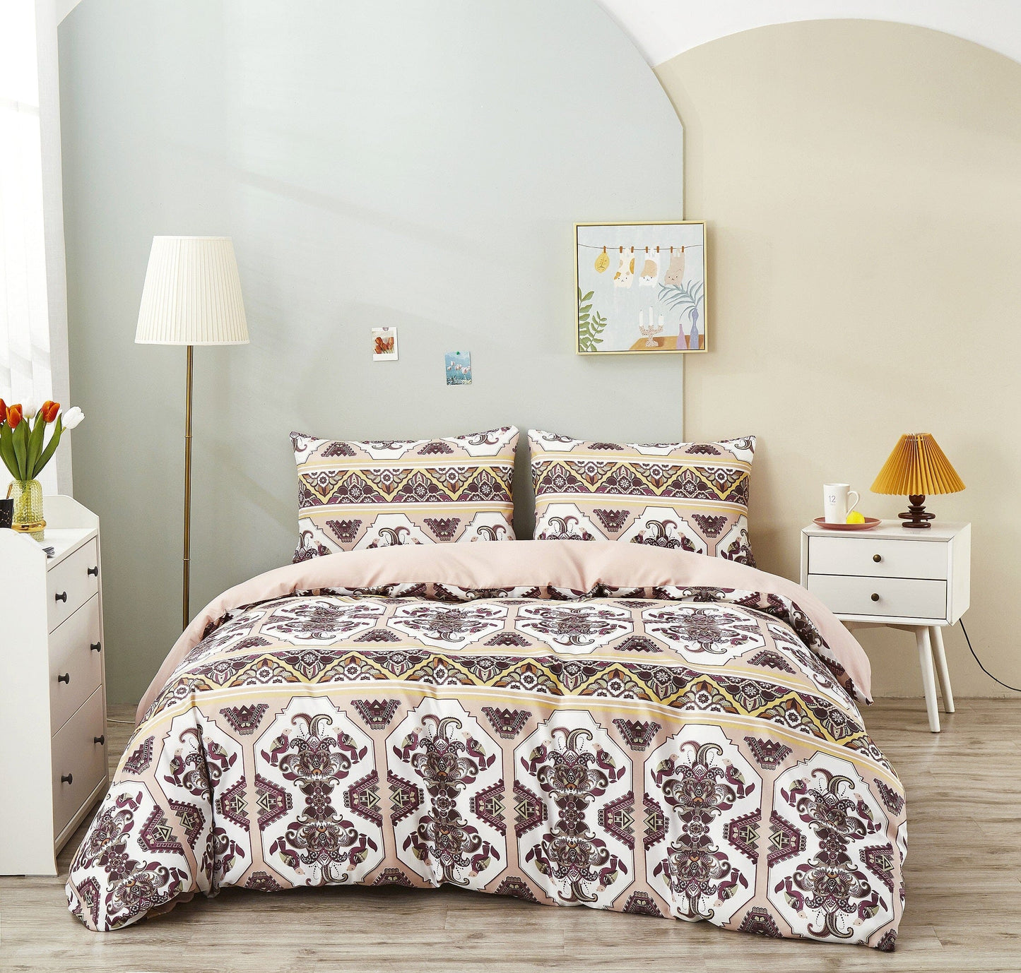 DaDa Bedding Oriental Kilim Persian Duvet Cover Set - - Duvet Covers