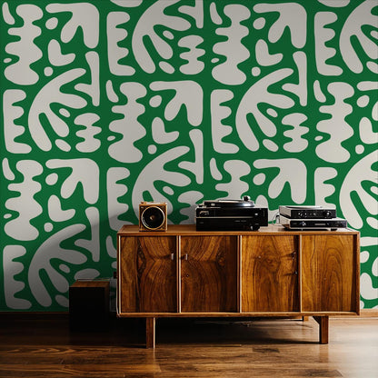 Bubbly Wallpaper, green- Samantha Santana Creative- {{Product type}}