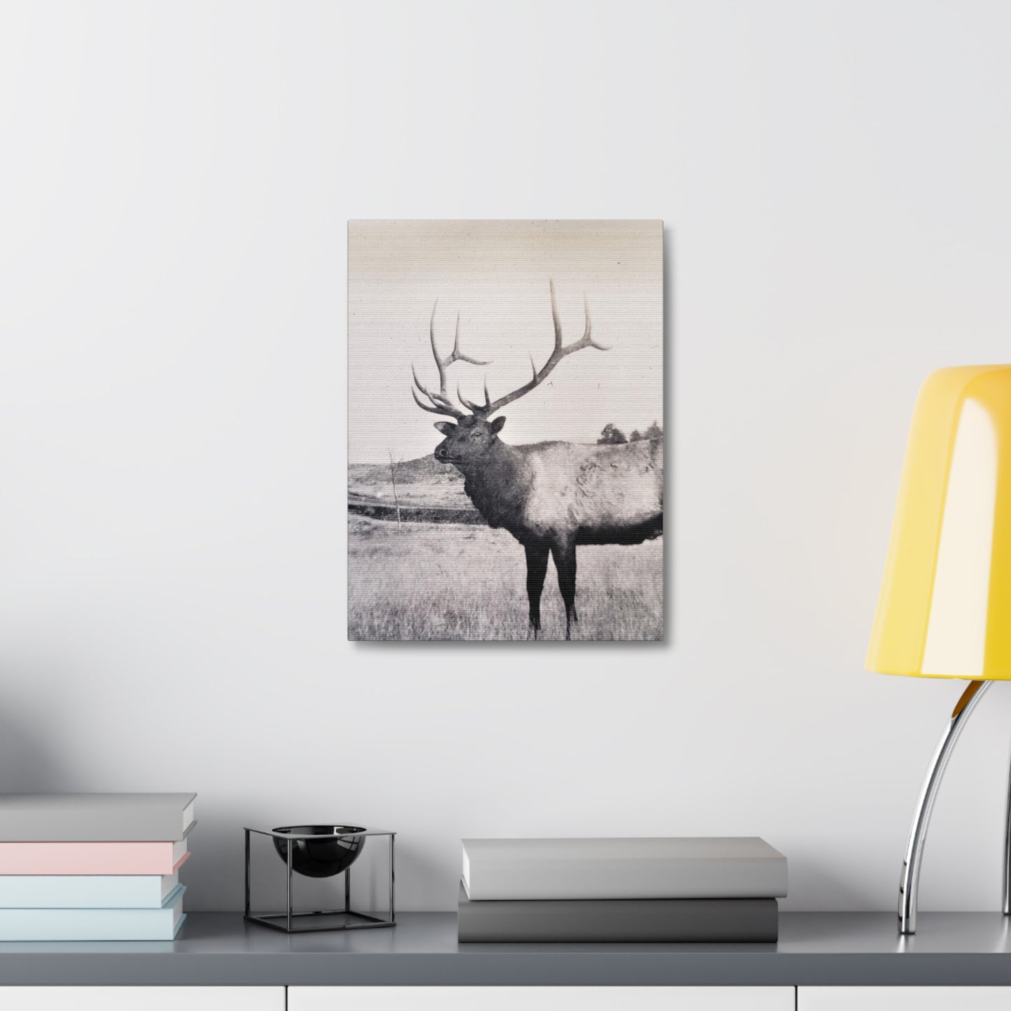 Yellowstone Bull Elk Stretched Canvas