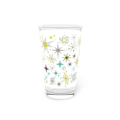 Retro Starburst 16oz Pint Glass - Kia Day Design