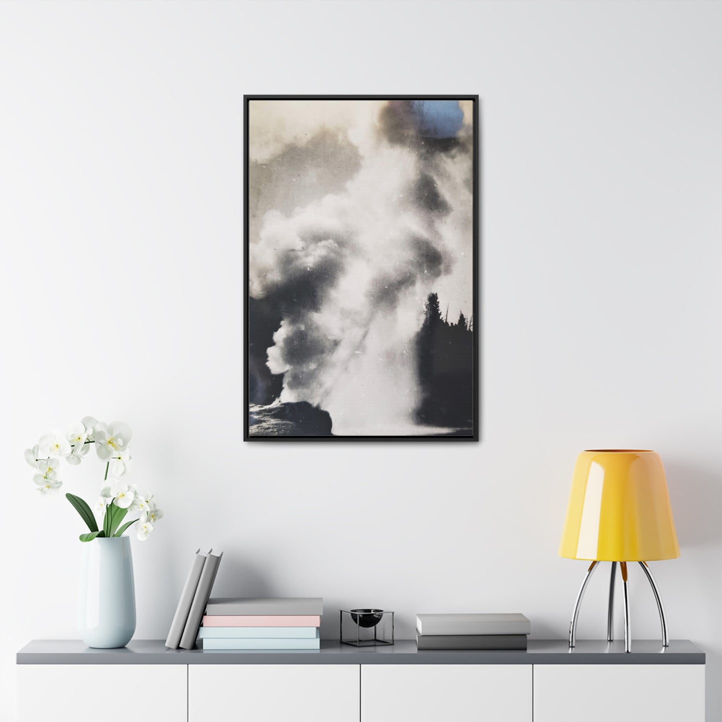 Riverside Geyser Yellowstone Gallery Canvas Wraps, Vertical Frame