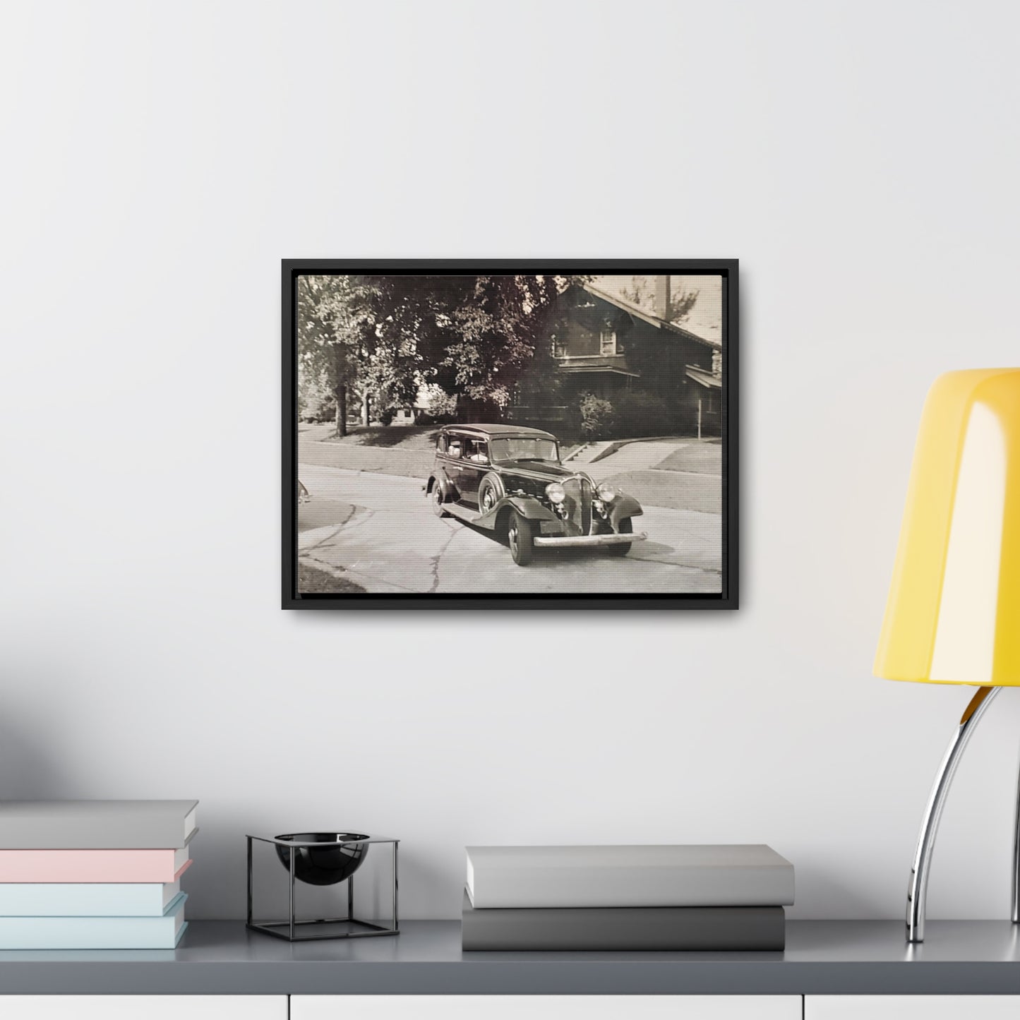 Classic Car Gallery Canvas Wraps, Horizontal Frame