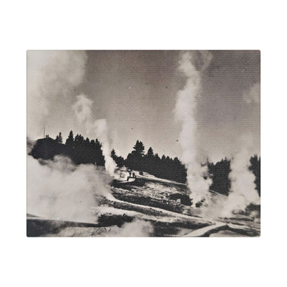 Norris Geyser Yellowstone Satin Canvas Stretched 10″ x 8″ (Horizontal) 1.5"