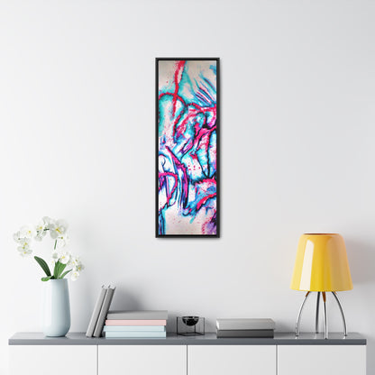 Pink Jellyfish Gallery Canvas Wraps, Vertical Frame