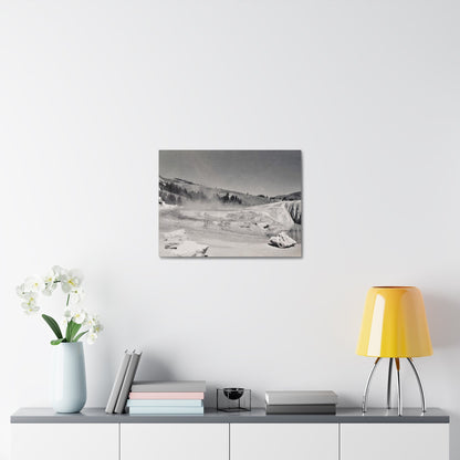 Mammoth Hot Springs Stretched Canvas 1.5" 24″ x 18″