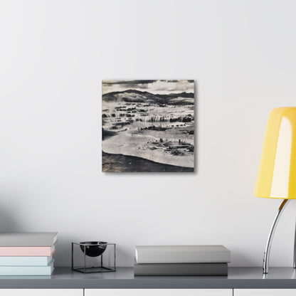Springs at top of Jupiter Terrace Yellowstone Canvas Gallery Wraps 12″ x 12″ 1.25"