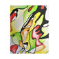 Red Mushroom Satin Canvas Stretched 24" x 30" (Vertical) 1.5"