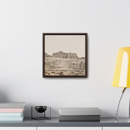West Gallery Canvas Wraps Square Frame 12″ x 12″ Premium Gallery Wraps (1.25″) Walnut