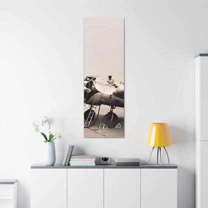 Refueling Mid-Contintent Chief Line Omaha Airport 1939 Canvas Gallery Wraps 20″ x 60″ 1.25"