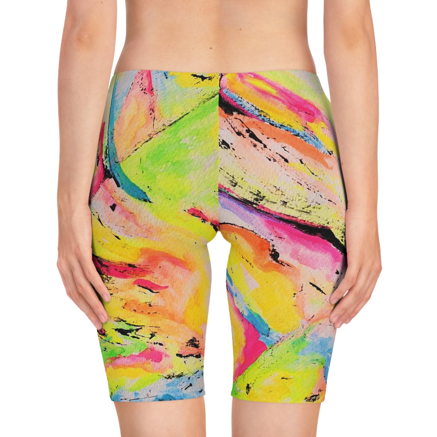 Neon Fire Women's Bike Shorts