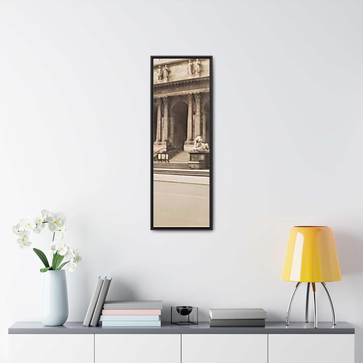 New York Public Library Gallery Canvas Wraps, Vertical Frame