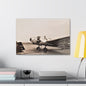 Refueling Mid-Contintent Chief Line Omaha Airport 1939 Canvas Gallery Wraps 24″ x 16″ 1.25"