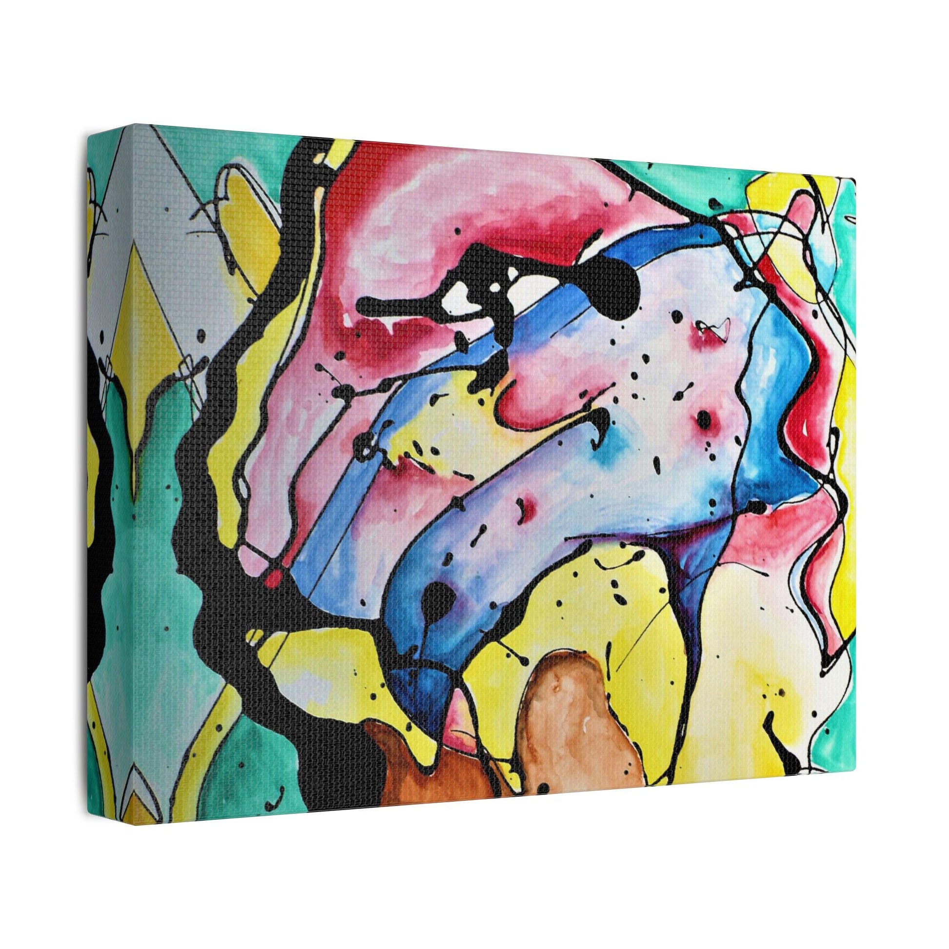 3rd Eye Sundae Satin Canvas Stretched - Kia Day Design
