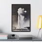Old Faithful Geyser Yellowstone Gallery Canvas Wraps Vertical Frame 16″ x 24″ Premium Gallery Wraps (1.25″) Black
