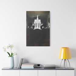 Golden Gate International Exposition Night Satin Canvas Stretched 24″ x 36″ (Vertical) 1.5"