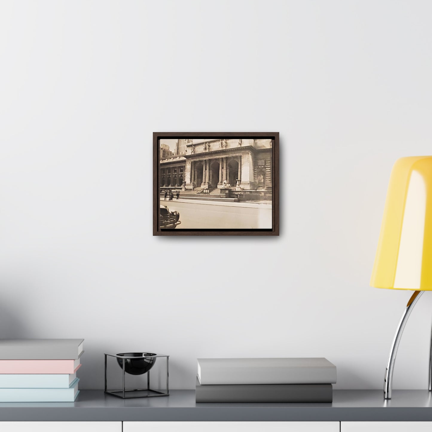 New York Public Library Gallery Canvas Wraps, Horizontal Frame