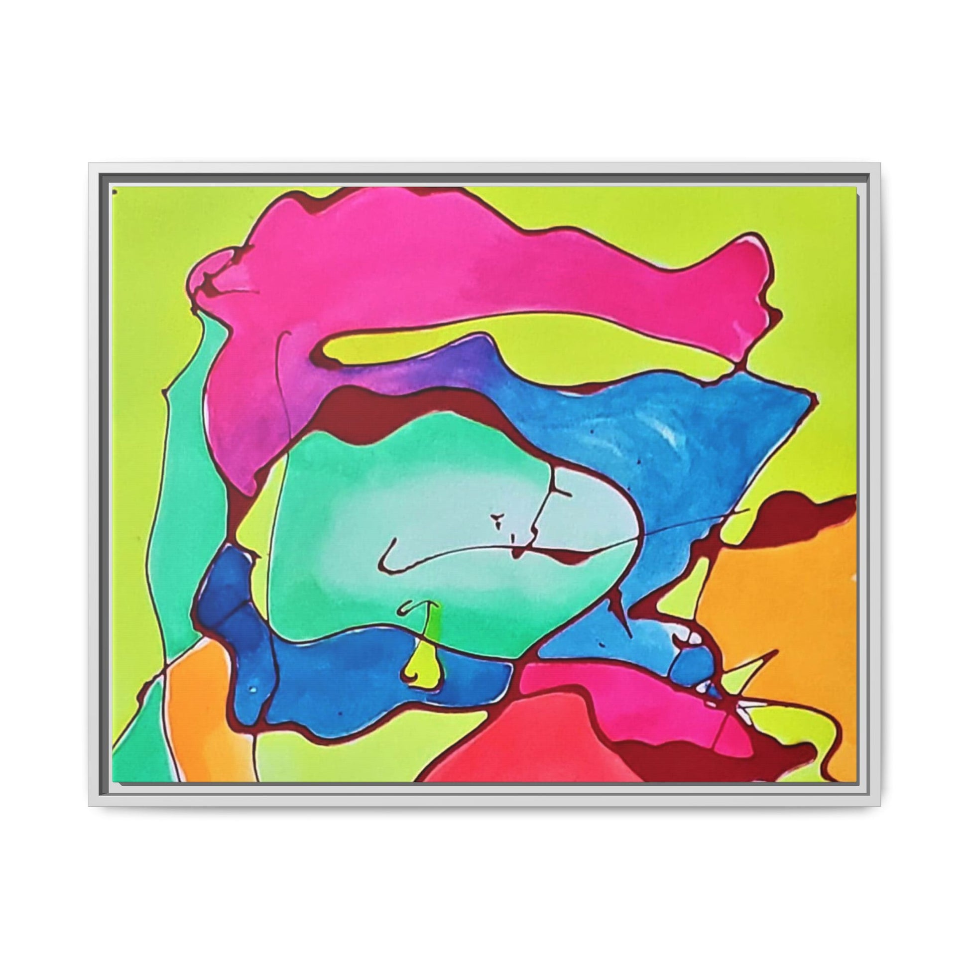 Kool Kid Matte Canvas Framed - Kia Day Design