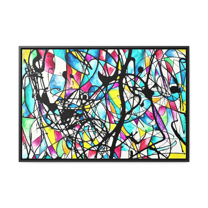 Kaleidoscope Gallery Canvas Wraps, Horizontal Frame 30″ x 20″ Black Premium Gallery Wraps (1.25″)