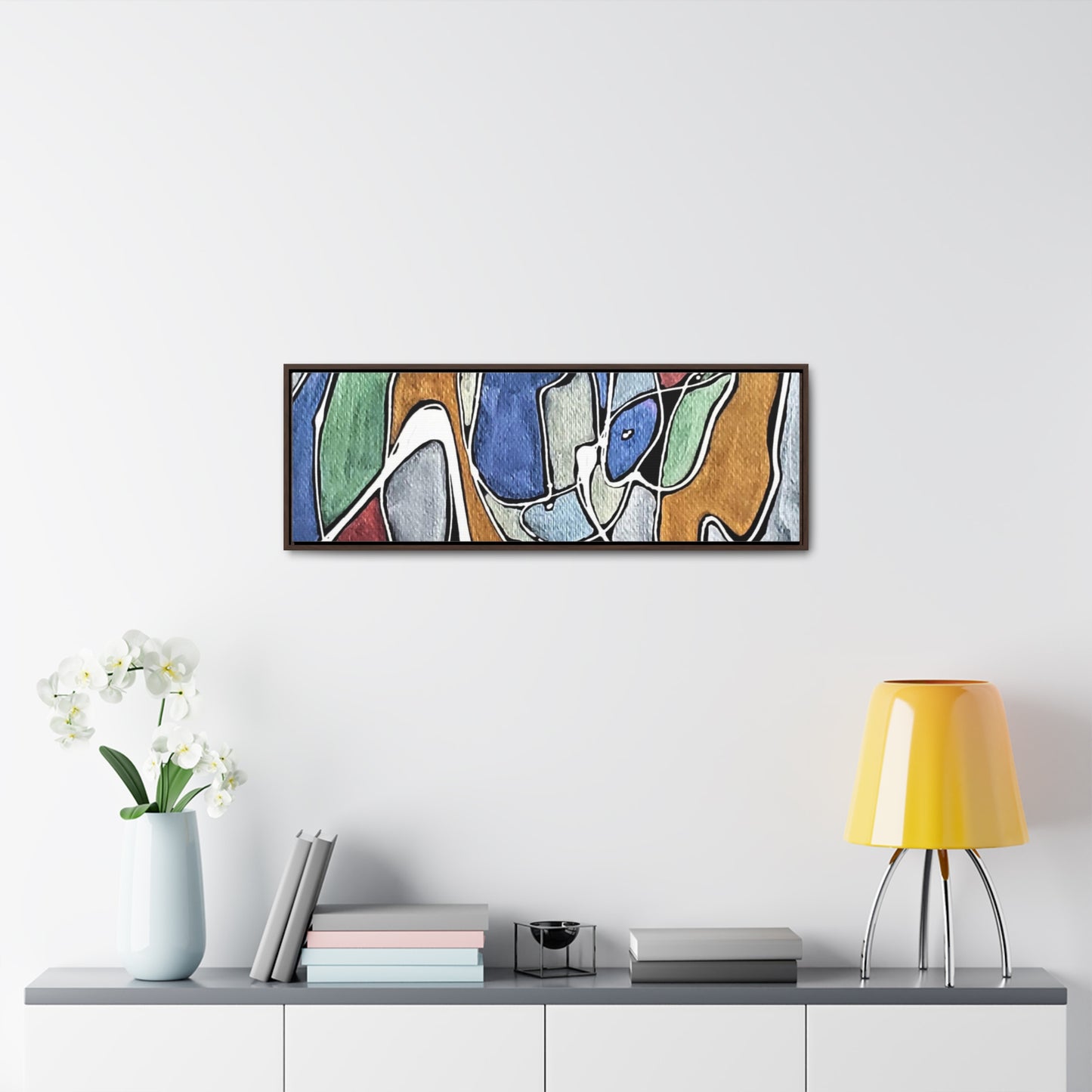 Blue Girl Gallery Canvas Wraps, Horizontal Frame