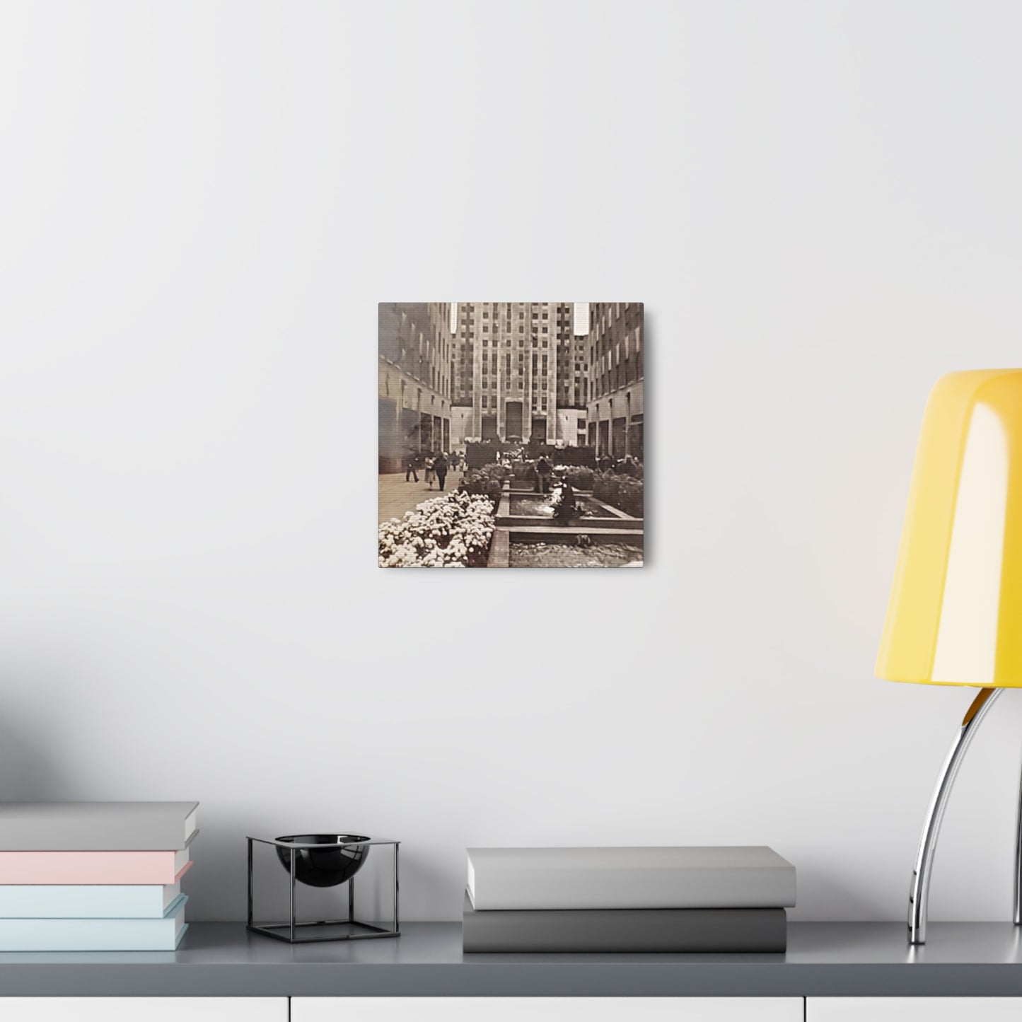 Rockefeller Plaza Canvas Gallery Wraps