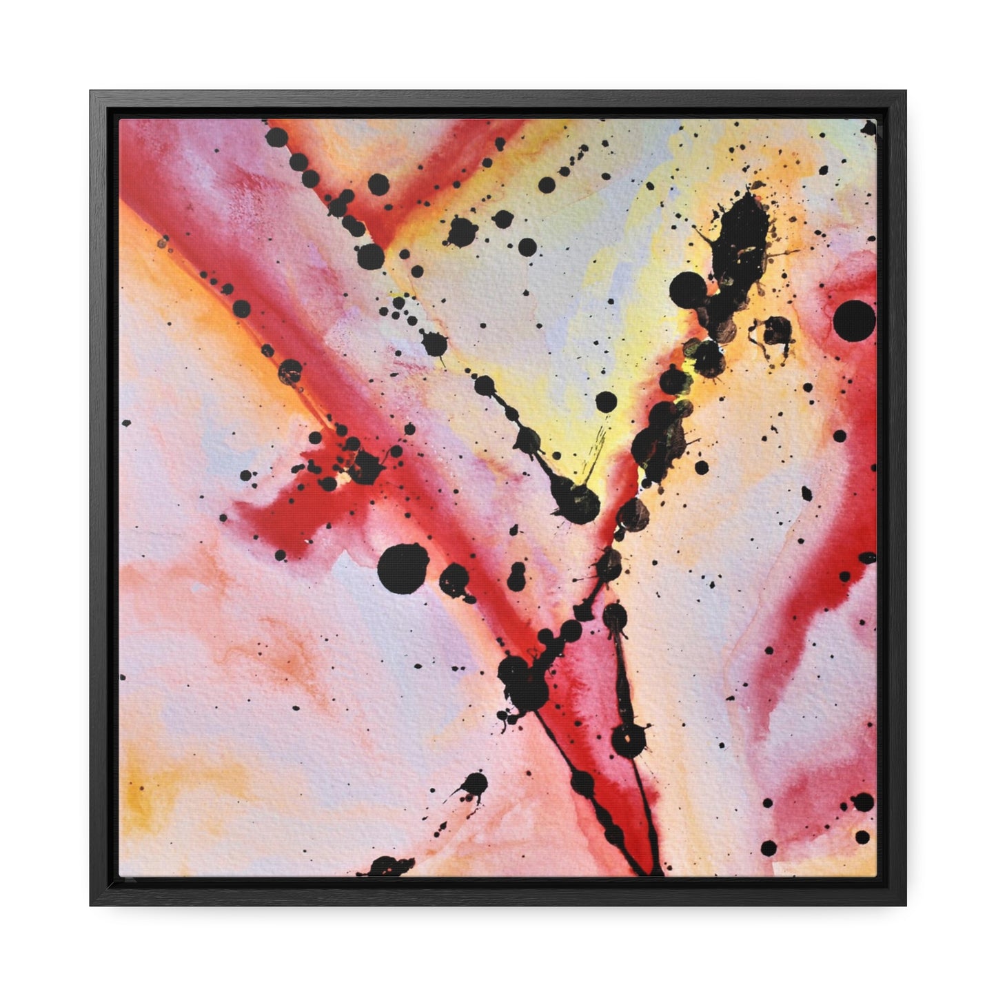 Red Hot Love Gallery Canvas Wraps, Square Frame