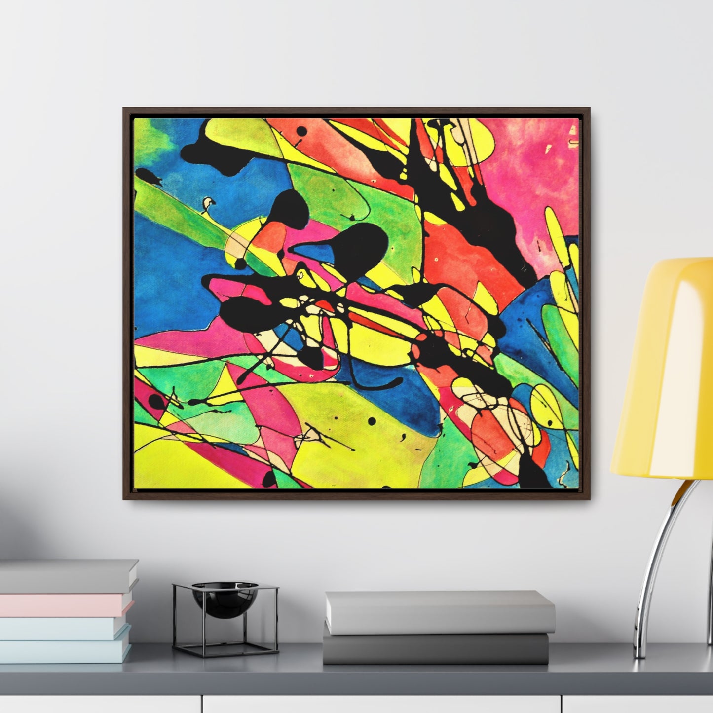 Exploding Earth Gallery Canvas Wraps, Horizontal Frame