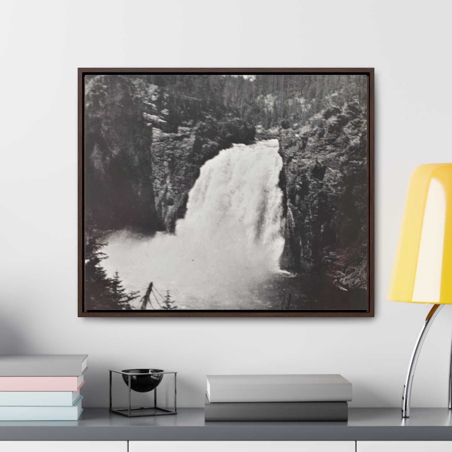 Upper Falls Yellowstone Gallery Canvas Wraps, Horizontal Frame