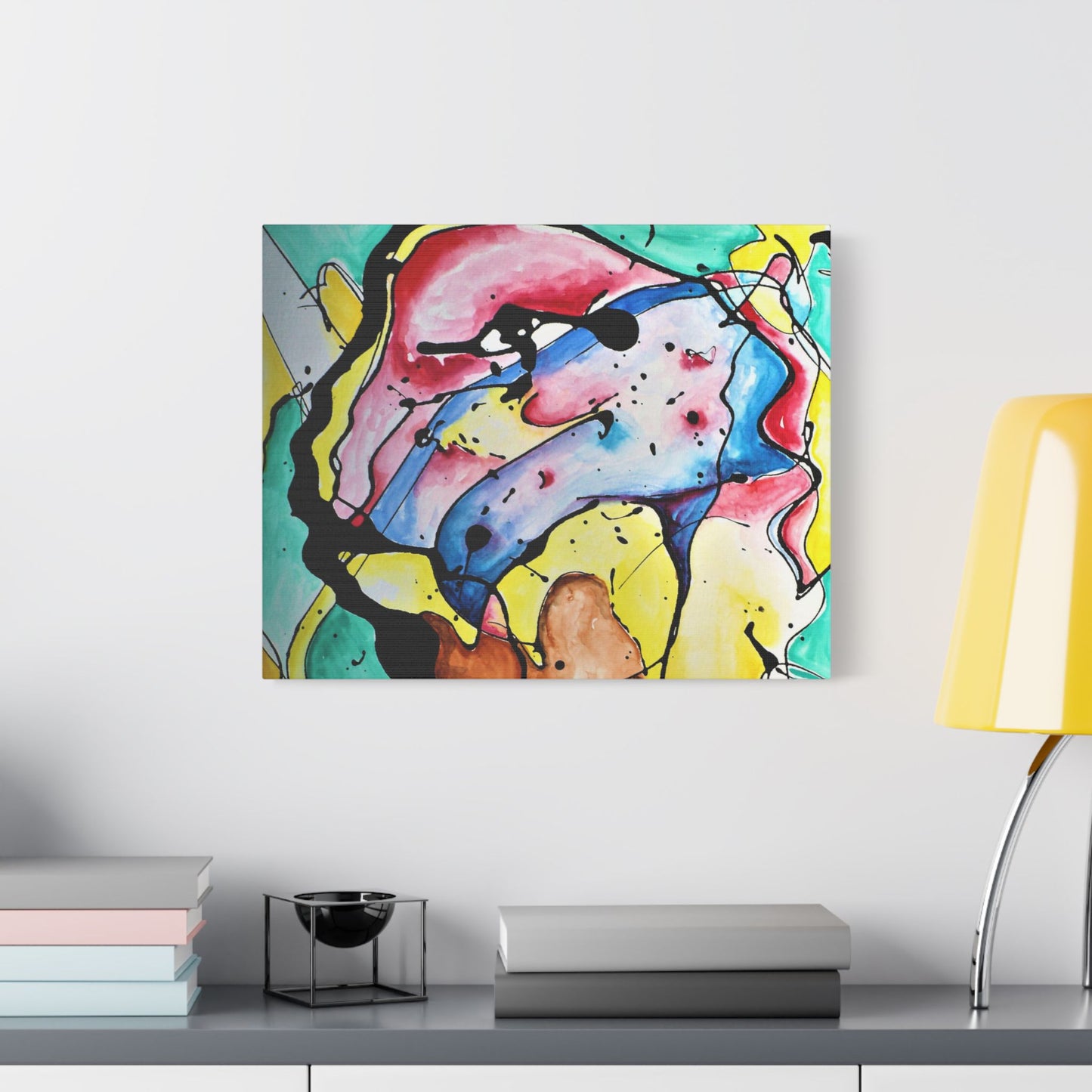 3rd Eye Sundae Satin Canvas Stretched - Kia Day Design