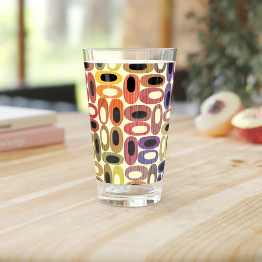 Colorful Modern Pattern Pint Glass - 16oz - Kia Day Design