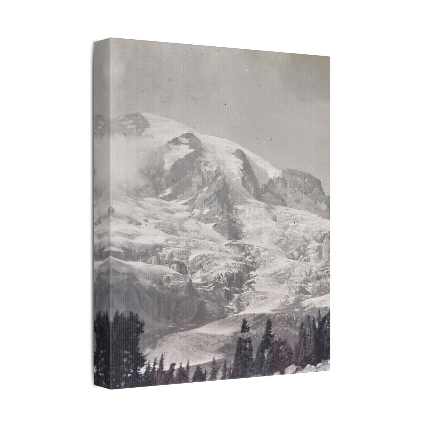 Mount Rainier Satin Canvas, Stretched