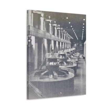 Boulder Dam Powerhouse Stretched Canvas