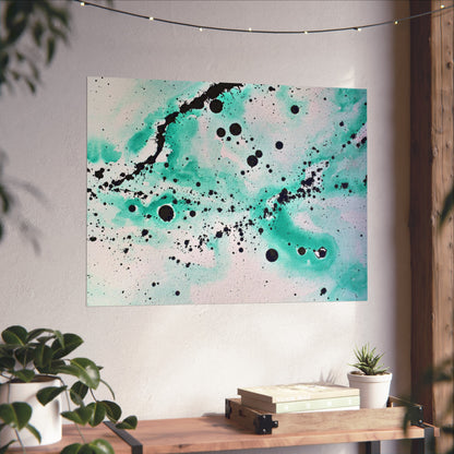 Teal Burst Fine Art Posters