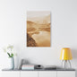 San Gabriel Dirt Fill Dam 1 Satin Canvas Stretched 24″ x 36″ (Vertical) 1.5"