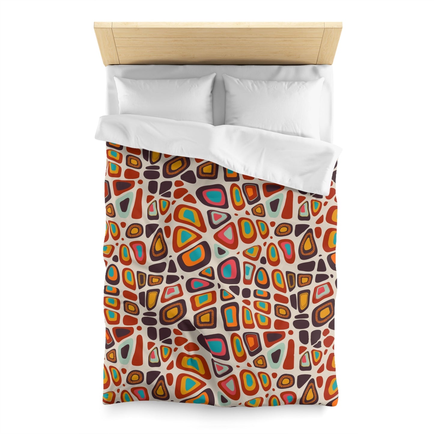 Vibrant Bohemian Microfiber Duvet Cover - Kia Day Design