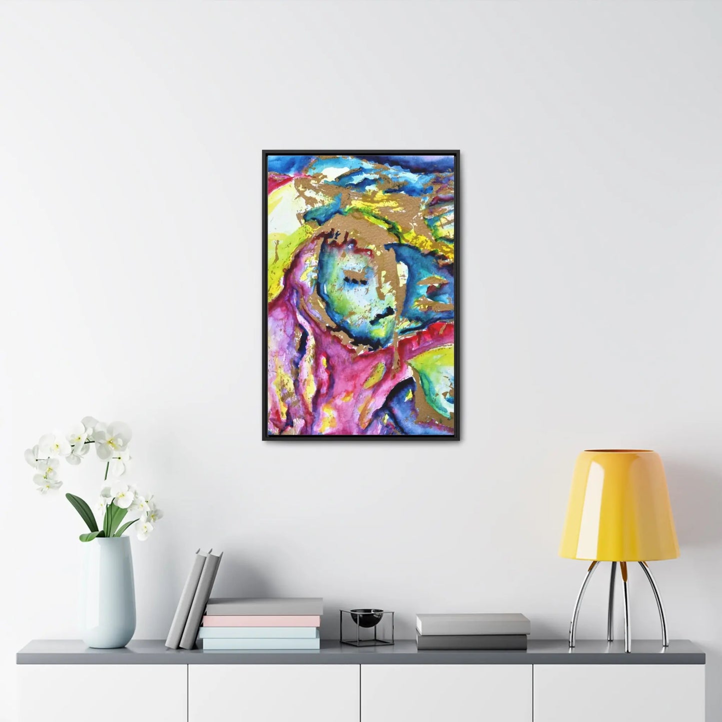 Mothers Face Gallery Canvas Wraps, Vertical Frame