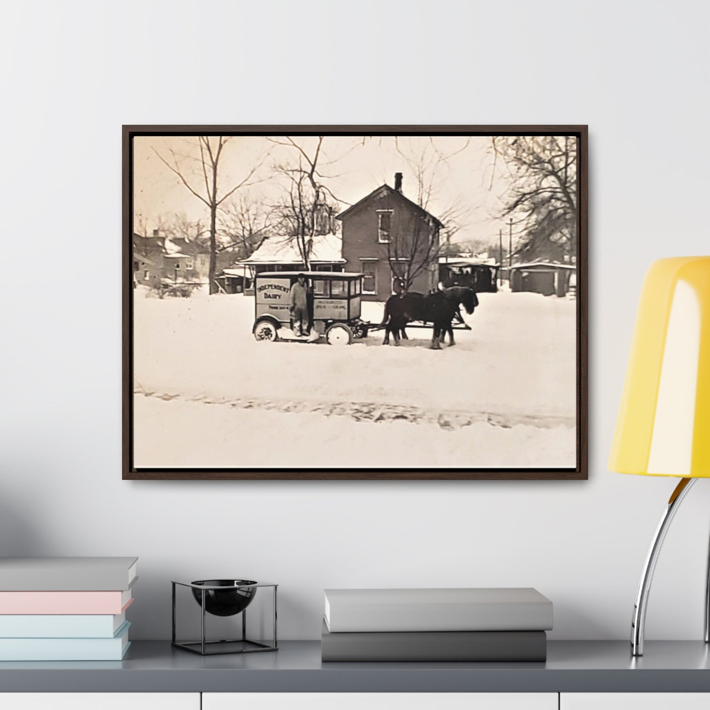 Milk Man Gallery Canvas Wraps, Horizontal Frame