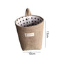 Cotton Linen Storage Basket Hanging Pocket Jute Bag Kia Day Design